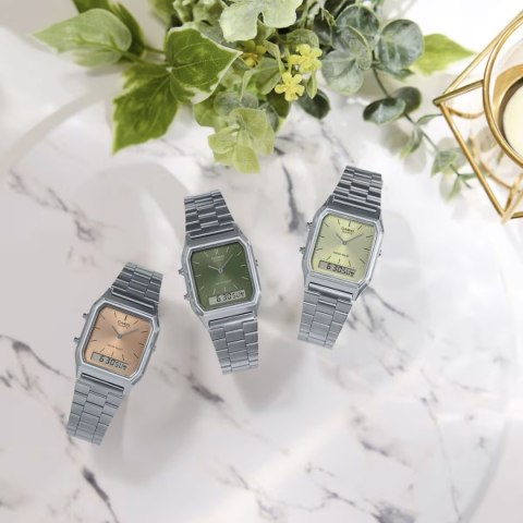 ZEGAREK UNISEX CASIO Vintage AQ-230A-9AMQYDF + BOX
