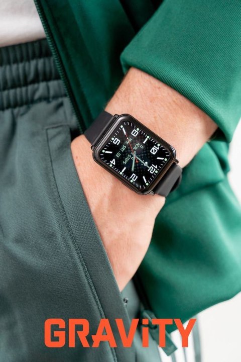 SMARTWATCH UNISEX GRAVITY GT17-7 - AMOLED, DODATKOWY PASEK (sg038g)
