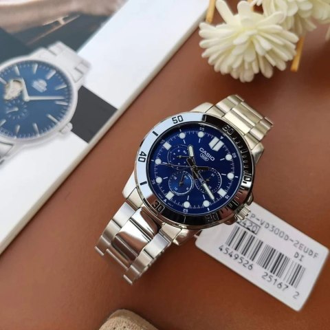 ZEGAREK MĘSKI CASIO MTP-VD300D-2E (zd268b) + BOX