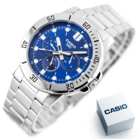 ZEGAREK MĘSKI CASIO MTP-VD300D-2E (zd268b) + BOX
