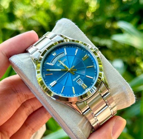 ZEGAREK MĘSKI CASIO MTP-1381D-2AV (zd076c) + BOX