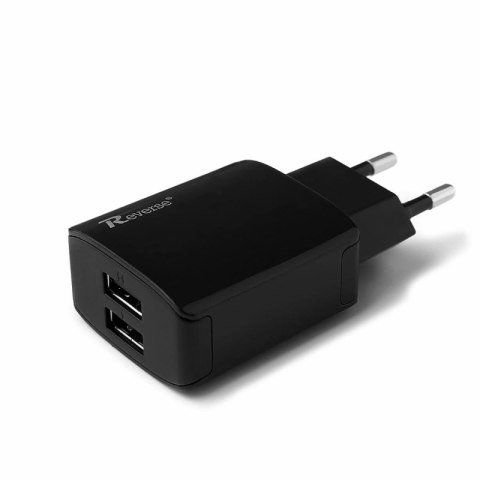 Ładowarka sieciowa REVERSE U21 2xUSB + kabel Iphone 2.1A czarny