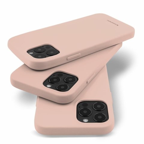 Etui MERCURY Soft Feeling do Motorola MOTO G9+ złoty róż