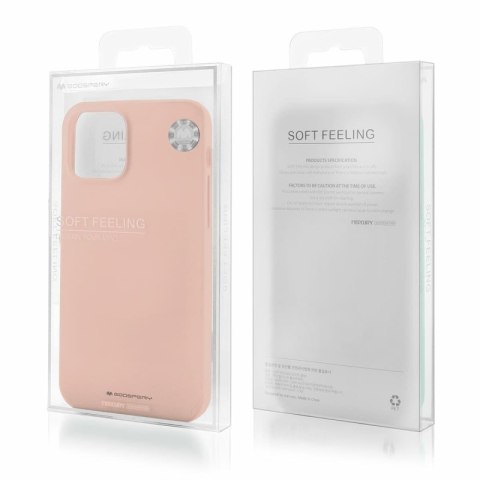Etui MERCURY Soft Feeling do Motorola MOTO G9+ złoty róż