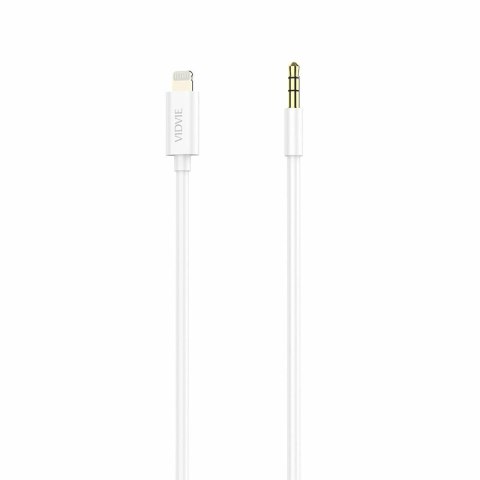 Kabel VIDVIE AL1108 Jack 3.5mm/iPhone 1.5m biały
