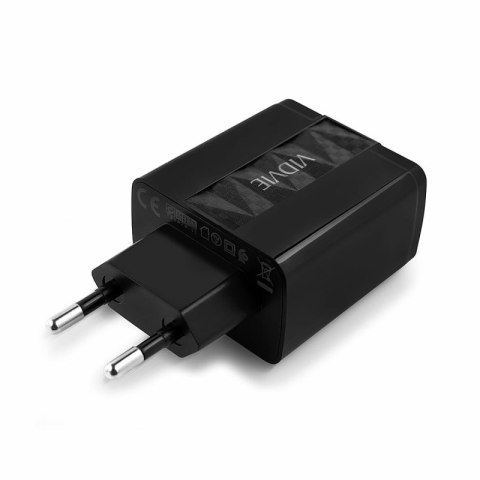 Ładowarka sieciowa VIDVIE PLE231 3xUSB + kabel Micro 2,4 A czarny