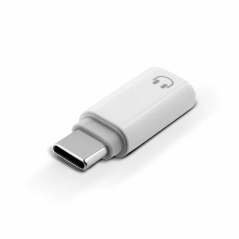 Adapter REVERSE Type C/Jack 3.5mm biały BAG