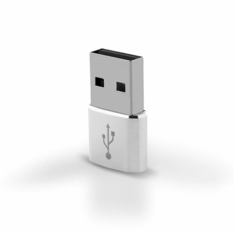 Adapter REVERSE USB/Type C srebrny