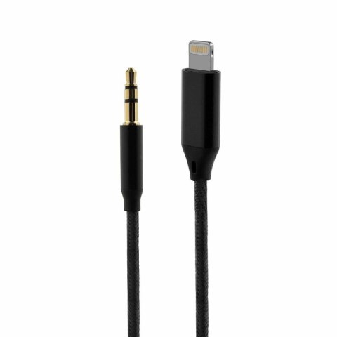 Kabel REVERSE Iphone/Jack 3.5mm 1m czarny BAG