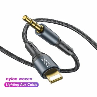 Kabel VIDVIE AL1112 Jack 3.5mm/iPhone 1.8m czarny