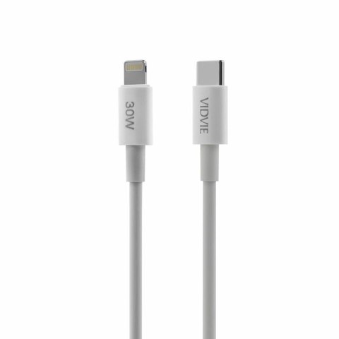 Kabel VIDVIE CB4013 Type C/iPhone PD30W 1m biały