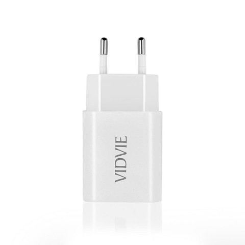 Ładowarka sieciowa VIDVIE PLE250 2xUSB 2.4A biały