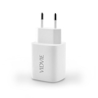 Ładowarka sieciowa VIDVIE PLE250 2xUSB 2.4A biały