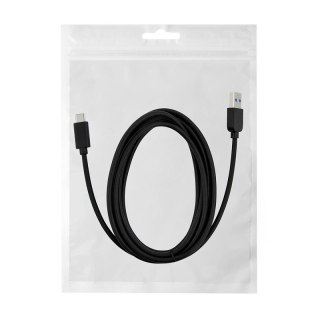 Kabel REVERSE 10GB/s, 3A, USB 3.2/Type-C gen 2, 2m czarny BAG