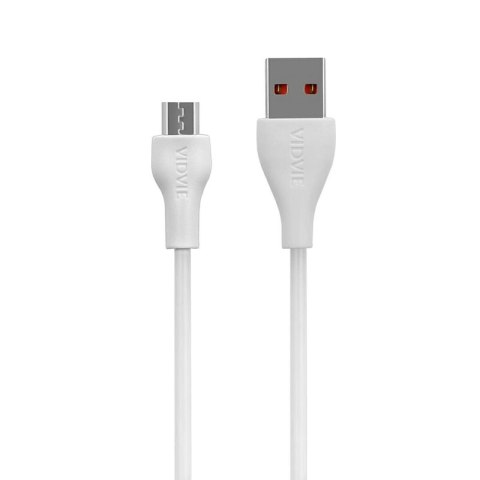 Ładowarka sieciowa VIDVIE PLE245 2xUSB + kabel Micro 2.4A biały