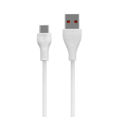 Ładowarka sieciowa VIDVIE PLE245 2xUSB + kabel Type C 2.4A biały