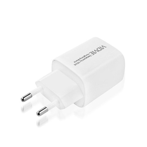 Ładowarka sieciowa VIDVIE PLE249 1xUSB 3A 18W QC 3.0 biały