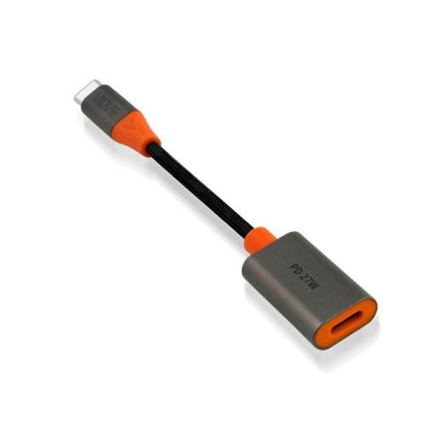 Kabel VIDVIE AL1119 żeński iPhone/Type-C 12cm, PD 27W czarny