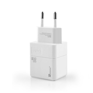 Ładowarka sieciowa REVERSE U63 2xType C 35W, GaN, Power Delivery biały