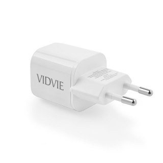 Ładowarka sieciowa VIDVIE PLE254 1xType C 3A 35W GaN compatible PD20W biały