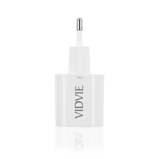 Ładowarka sieciowa VIDVIE PLE255 1xUSB + 1xType C 3A 35W GaN compatible PD20W biały