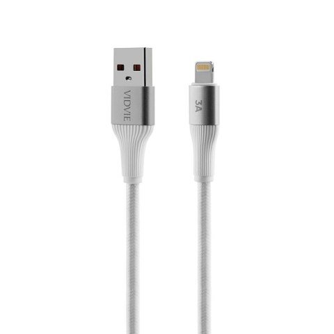 Kabel VIDVIE CB4038 USB/iPhone 3A, 2m biały