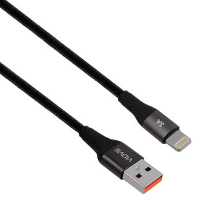 Kabel VIDVIE CB4038 USB/iPhone 3A, 3m czarny