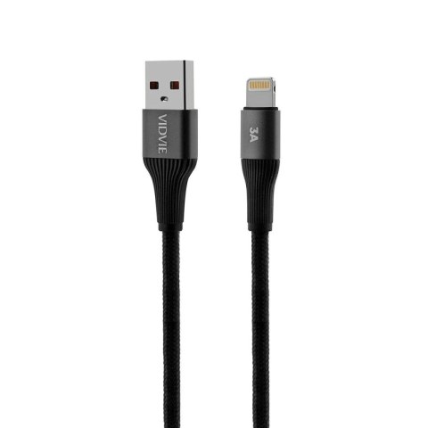 Kabel VIDVIE CB4038 USB/iPhone 3A, 3m czarny