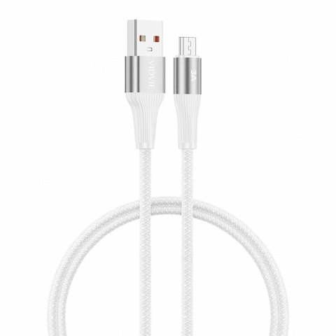Kabel VIDVIE CB4038 USB/Micro 3A, 2m biały