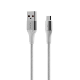 Kabel VIDVIE CB4038 USB/Type C 3A, 3m biały