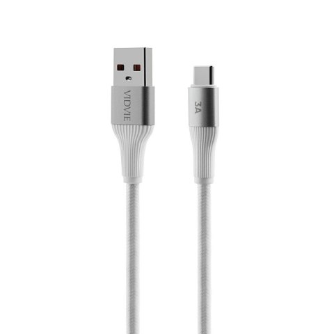 Kabel VIDVIE CB4038 USB/Type C 3A, 3m biały