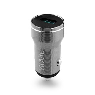 Ładowarka samochodowa VIDVIE CC536 1xUSB QC 3.0 18W srebrny
