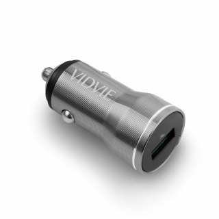 Ładowarka samochodowa VIDVIE CC536 1xUSB QC 3.0 18W srebrny
