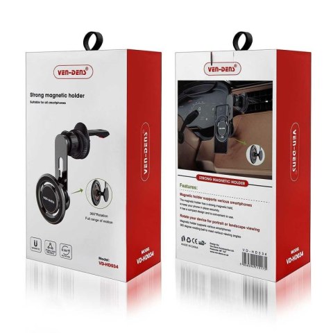 Uchwyt samochodowy VEN-DENS VD-HD034 Magnetyczny Do Kratki czarny