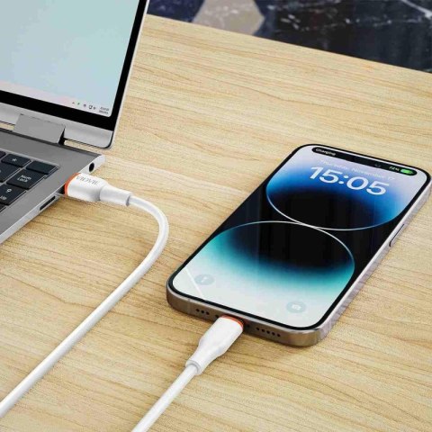Kabel VIDVIE CB4031 USB/ iPhone 3A, 3m biały