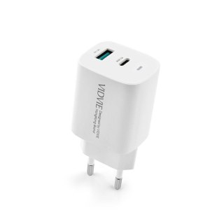 Ładowarka sieciowa VIDVIE PLE248 1xUSB + 1xType-C + kabel Type-C/Type-C 3A PD 20W biały