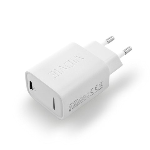 Ładowarka sieciowa VIDVIE PLE268 1xUSB + 1xType C 3A PD 20W biały