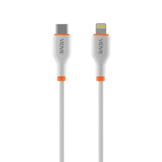 Kabel VIDVIE Type C/iPhone biały
