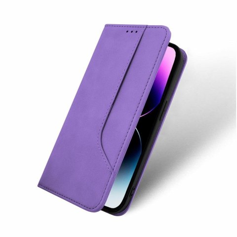 Kabura PRIME BOOK do Motorola MOTO G05/E15 fioletowy