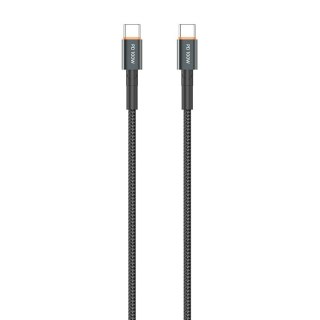 Kabel VIDVIE CB4034 Type C/Type C 100W, 2m czarny