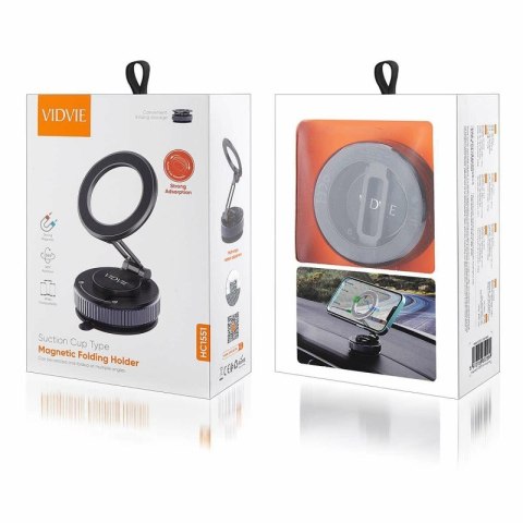 Uchwyt samochodowy VIDVIE HC1551 Magnetyczny do kokpitu czarny