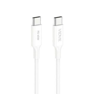 Kabel VIDVIE CB4049 Type C/Type C 60W, 1m biały