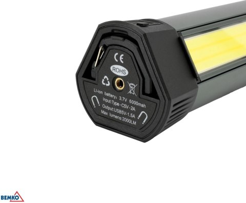 Latarka Wielofunkcyjna LED 6000mAh IP42