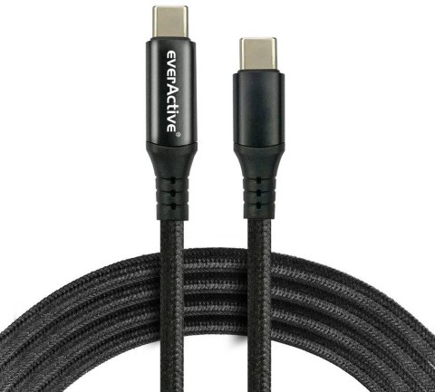 KABEL USB-C / USB-C LCD everActive CBB-3PDL 300cm 20V 2,25A 45W