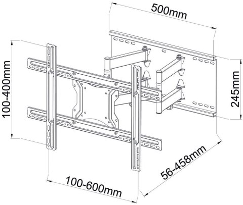 Uchwyt TV ścienny LED/LCD ART 40-80