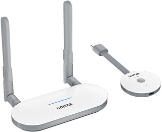 Unitek Bezprzewodowy nadajnik i odbiornik HDMI zasięg do 50m, biały
