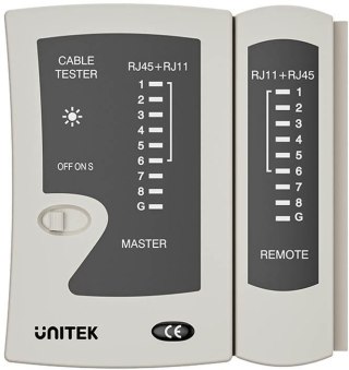 Unitek Tester kabli sieciowych RJ45/RJ11