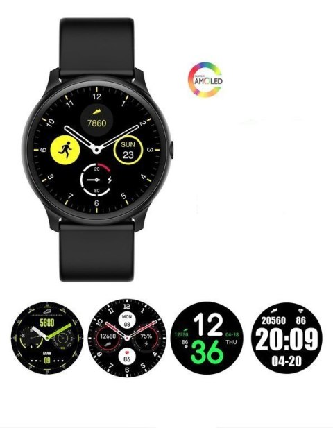 SMARTWATCH DAMSKI G. Rossi G.RSF1-4C2-1 rosegold/black + dodatkowy PASEK (sg003b)