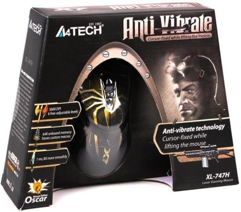 Mysz komputerowa A4tech XGame Laser Oscar X747H Brown Fire