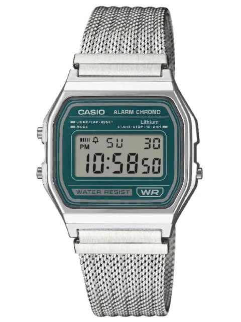 ZEGAREK MĘSKI CASIO A158WEM-3DF (zd093d) - KLASYKA + BOX